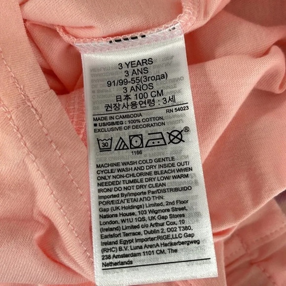 GAP NWT Girls Shorts Pink Brannans Favourite Pull On Elastic Waist Size 3 - Picture 5 of 6